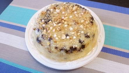 Рецепт манника с шоколадом и миндалем