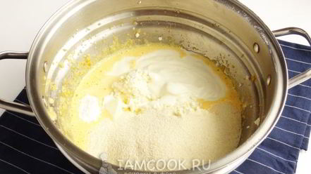 Рецепт манника с творогом в мультиварке