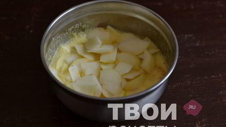 Рецепт манника с яблоками