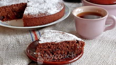 Рецепт манника шоколадного с финиками и миндалем