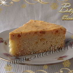 Рецепт Манника в духовке с курагой