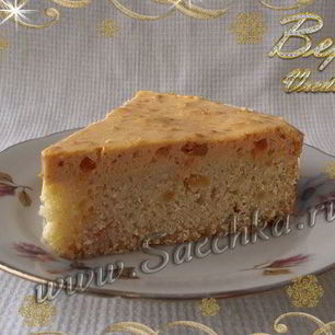 Рецепт Манника в духовке с курагой