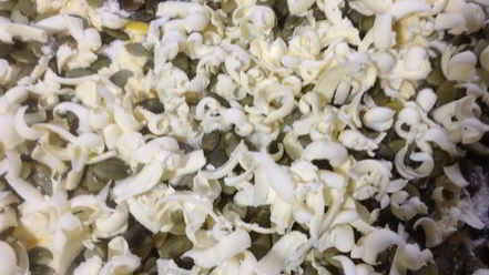 Рецепт насыпного манника с тыквенной начинкой