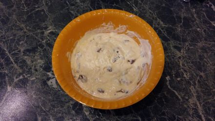 Рецепт пирога манник с творогом и черносливом