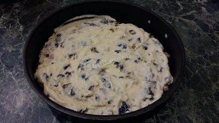 Рецепт пирога манник с творогом и черносливом