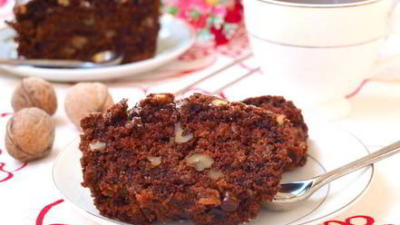 Рецепт постного шоколадного манника с изюмом