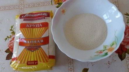 Рецепт постного шоколадного манника с миндалем