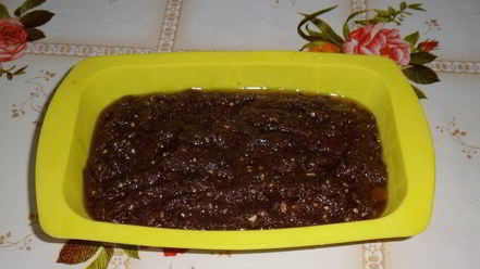 Рецепт постного шоколадного манника с миндалем