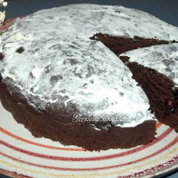 Рецепт Постного шоколадного манника с вяленой клюквой