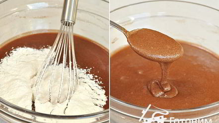 Рецепт постного шоколадного манника