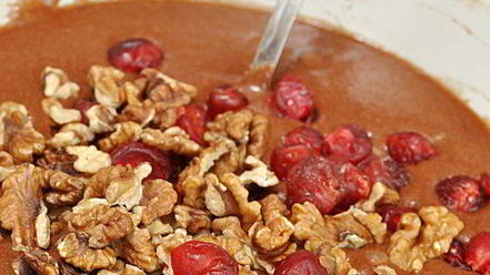 Рецепт постного шоколадного манника