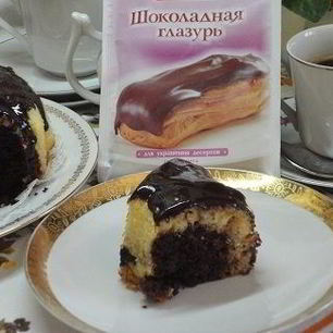 Рецепт Шоколадна-лимонного манник