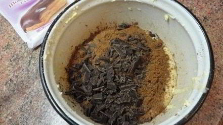 Рецепт шоколадна-лимонного манник