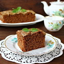 Рецепт Шоколадного манника с халвой