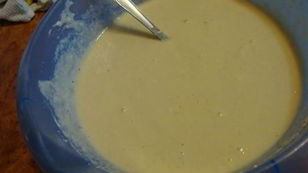 Рецепт цветного яблочного манника