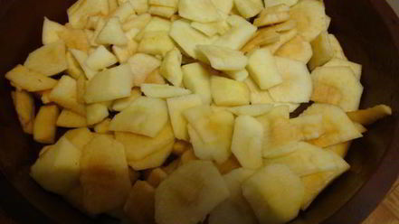 Рецепт цветного яблочного манника