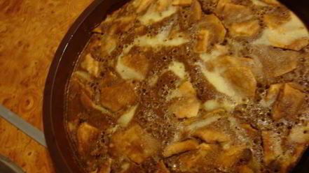 Рецепт цветного яблочного манника