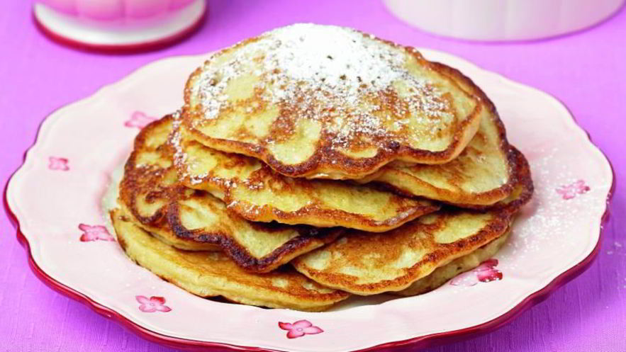 Рецепт бананова-творожных оладьи