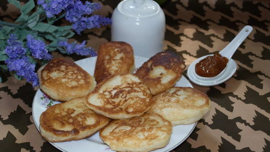 Рецепт дрожжевых оладий постных