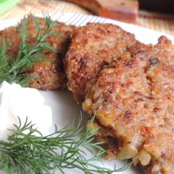 Рецепт Гречневых оладий с грибами