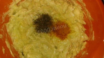 Рецепт кабачковых оладий с сосисками