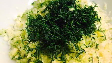 Рецепт капустна-кабачковых оладьи на кефире