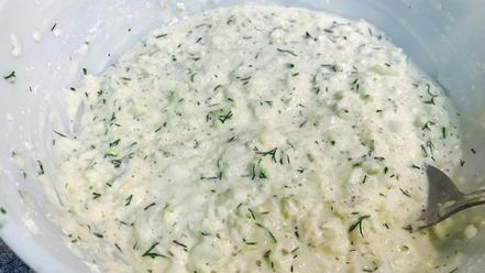 Рецепт капустна-кабачковых оладьи на кефире