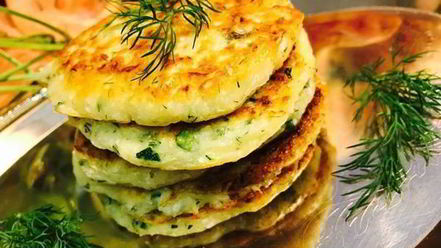 Рецепт капустна-кабачковых оладьи на кефире