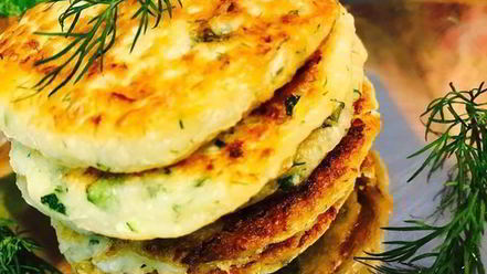 Рецепт капустна-кабачковых оладьи на кефире
