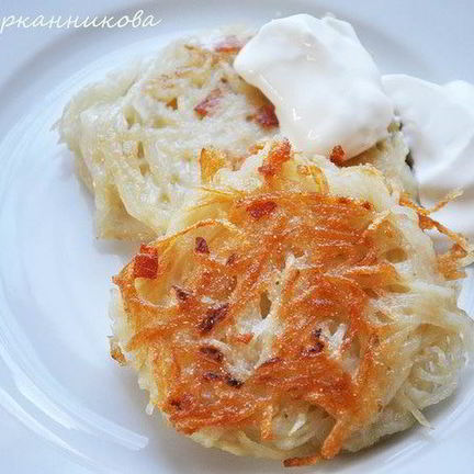 Рецепт Картофельных оладий с беконом