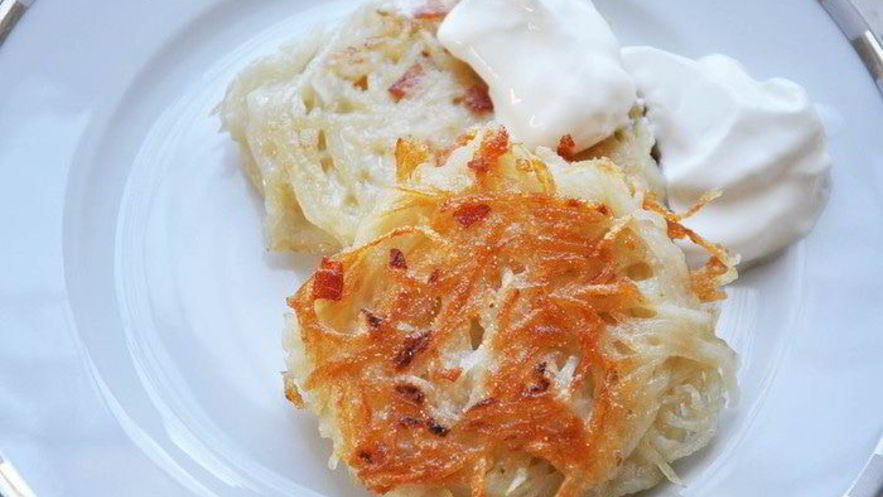 Рецепт картофельных оладий с беконом
