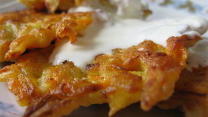 Рецепт Луковых оладий