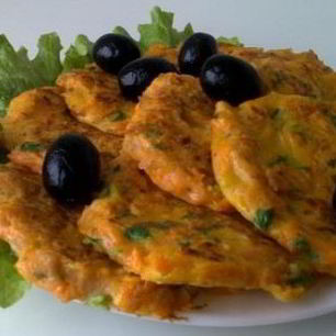 Рецепт Оладушек из тыквы и колбасы по-польски