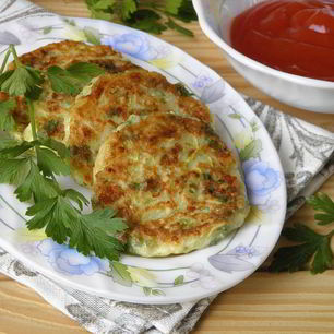 Рецепт Оладий из кабачков с сыром