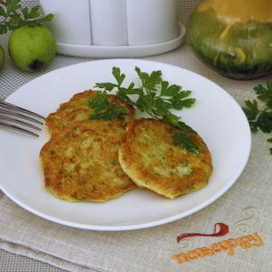 Рецепт Оладий из кабачков с творогом