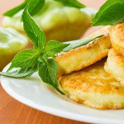 Рецепт Оладий из патиссонов с зеленью