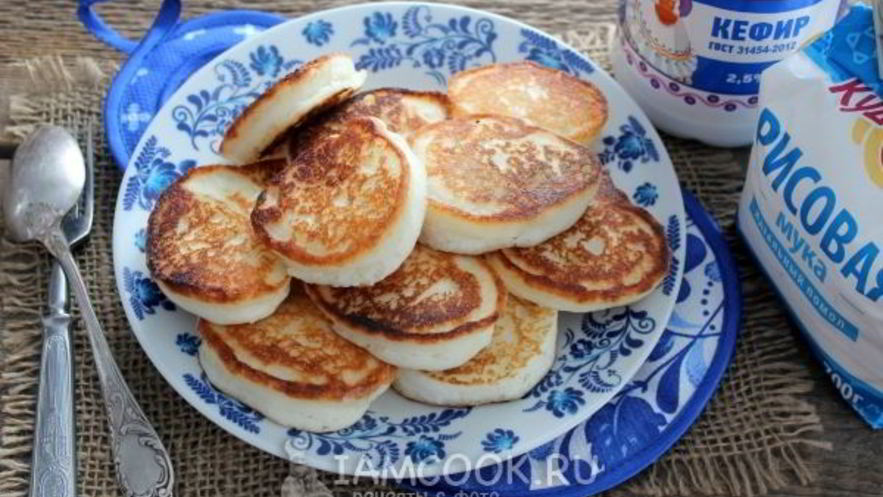 Рецепт оладий из рисовой муки