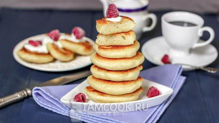 Рецепт оладий на кефире пышные