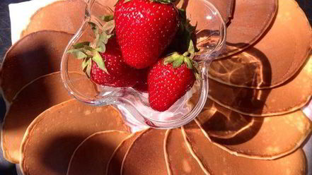 Рецепт оладий на кефире, жареные без масла