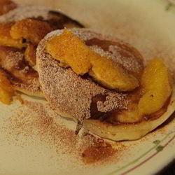 Рецепт Оладий с апельсиновым соусом и корицей