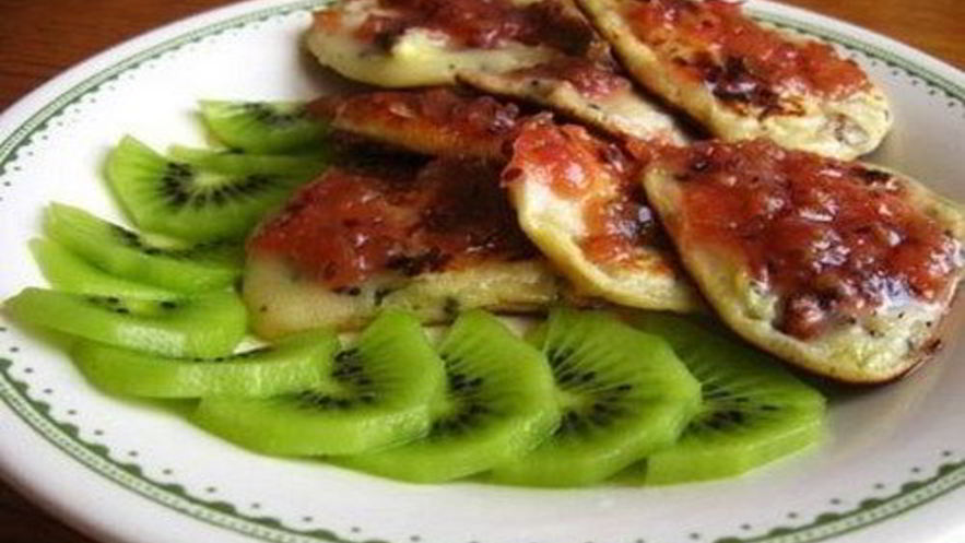 Рецепт оладий с фруктовыми мордочками для детей