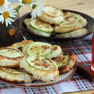 Рецепт Оладий с кабачками кружками
