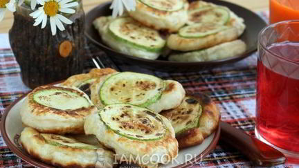 Рецепт Оладий с кабачками кружками