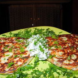 Рецепт Оладий с семгой и зеленью