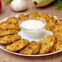 Рецепт Овощных оладий с фетой