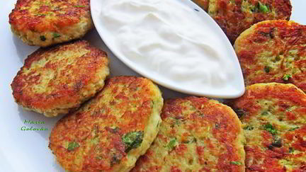 Рецепт Овощных оладий с мясом