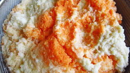 Рецепт овощных оладий с мясом