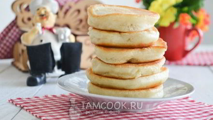 Рецепт пышных оладий на ряженке