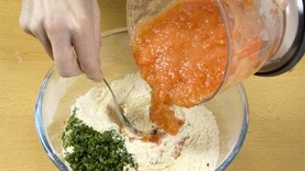 Рецепт томатных оладий