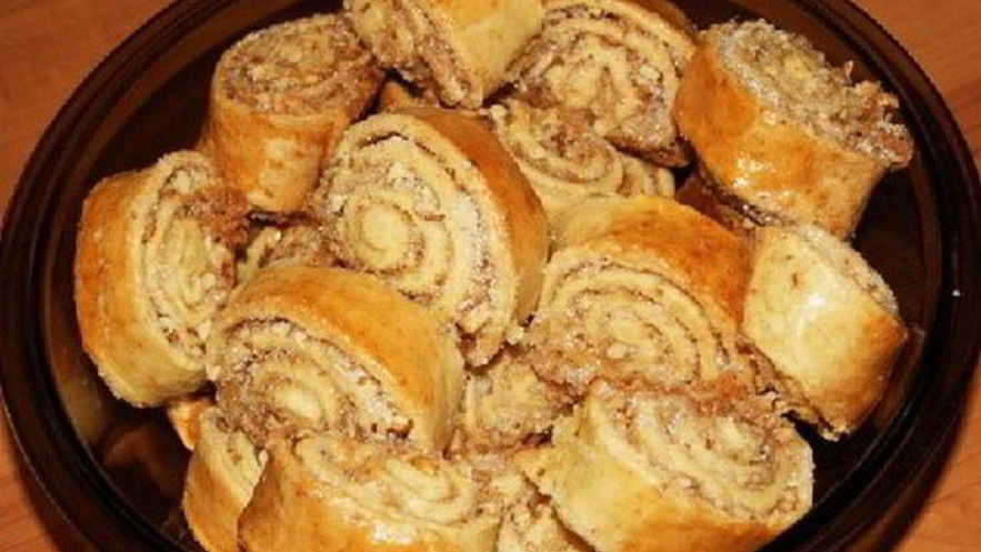 Рецепт ореховых рулетов кода